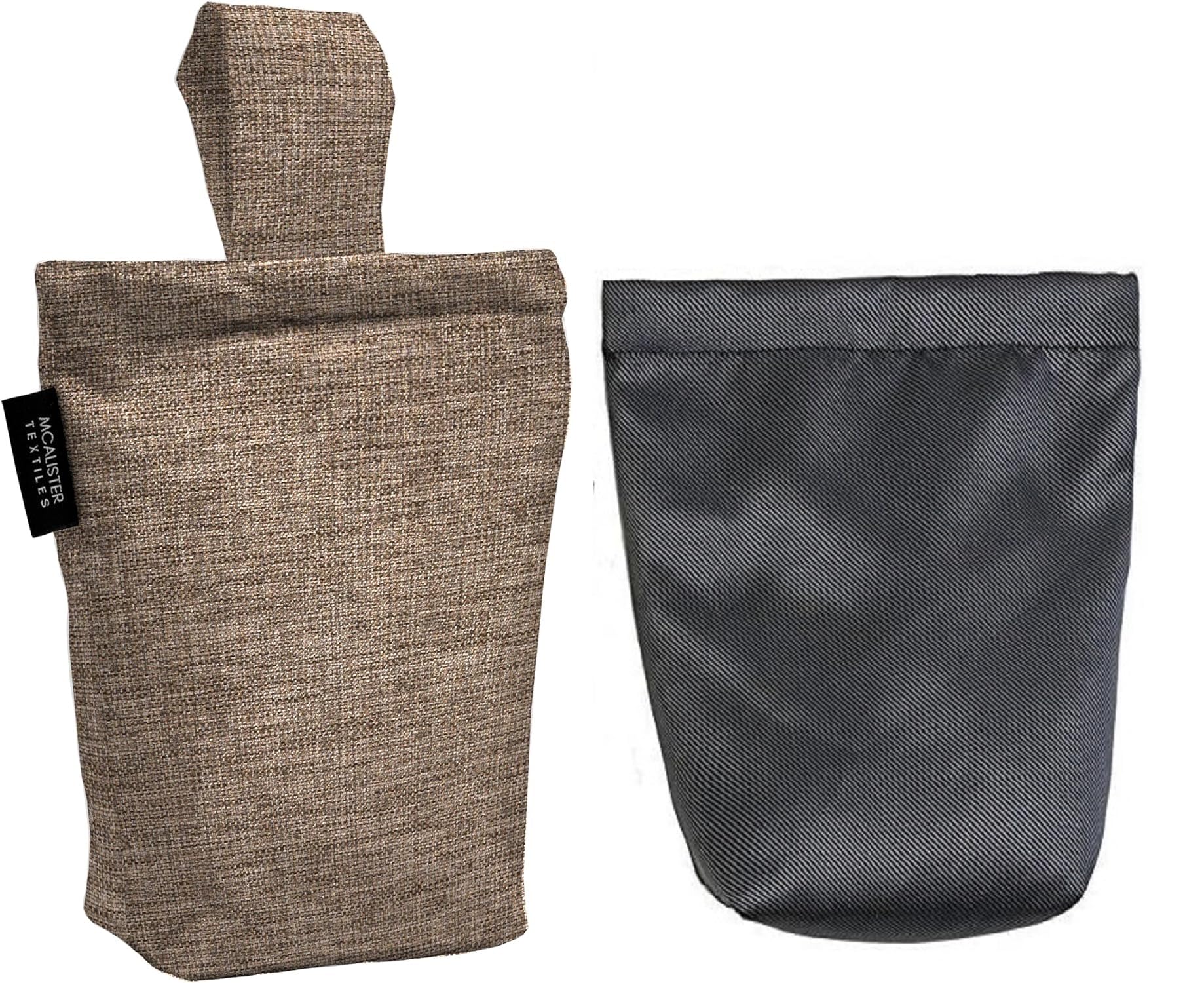 McAlister Textiles Lazio Unfilled Fabric Door Stop Bag 21cm x17cm in Chocolate Brown - Image 3