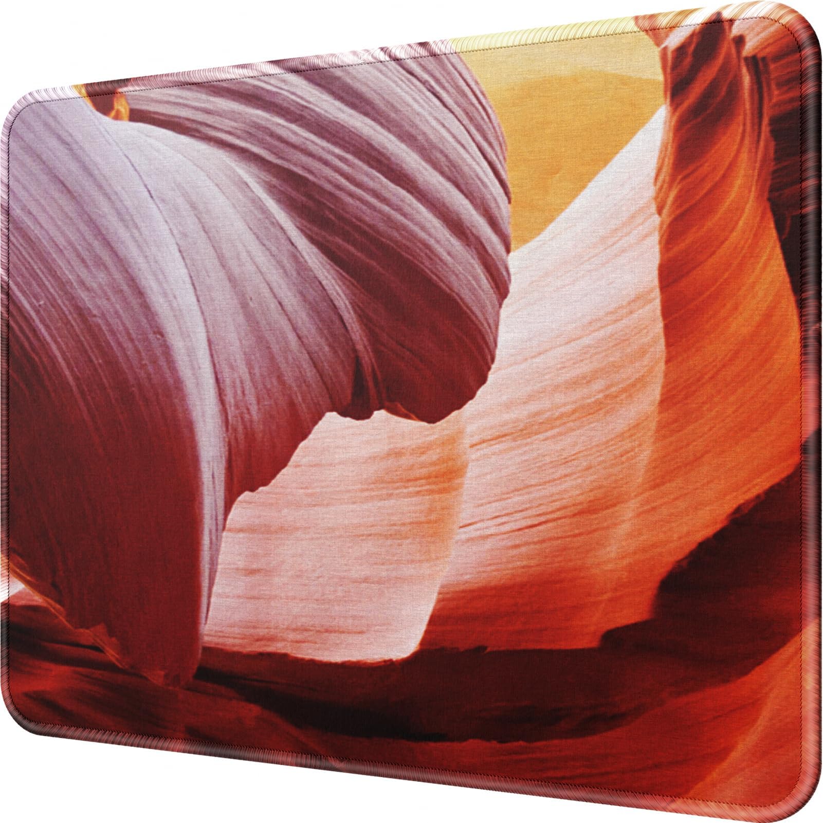 MROCO Mouse Pad [30% Larger] with Anti-fray Stitching, Premium-Textured & Waterproof Computer Mousepad with Non-Slip Rubber Base, Gaming Mouse Mat for Laptop, Office & Home, Antelope Canyon