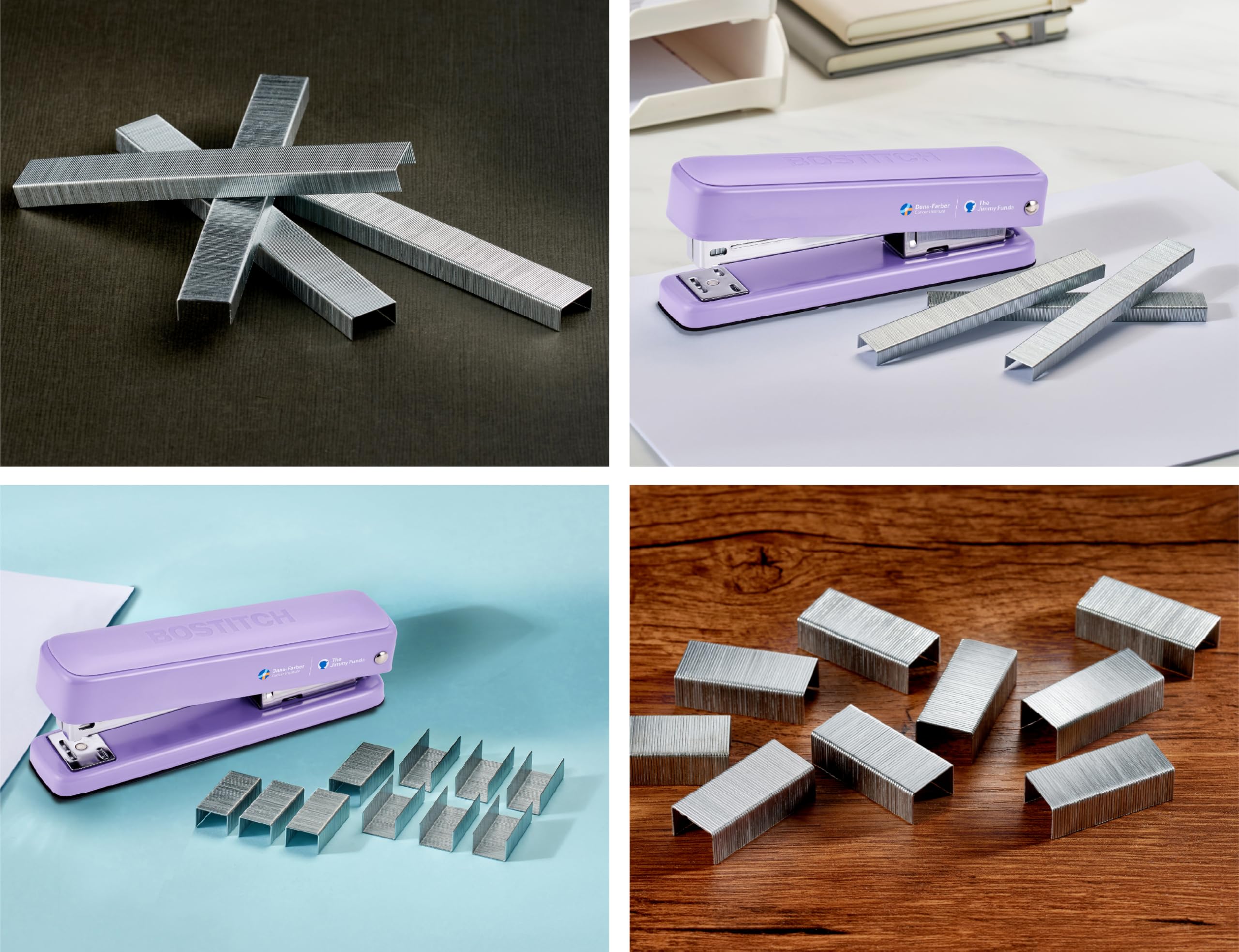 Bostitch Titan Zszywacz metalowy o dużej wytrzymałości, pojemność 50 arkuszy, ze 1250 standardowymi zszywkami i 500 przedłużonymi zszywkami, ergonomiczny zszywacz bez zacinania, zszywacz pełnotaśmowy