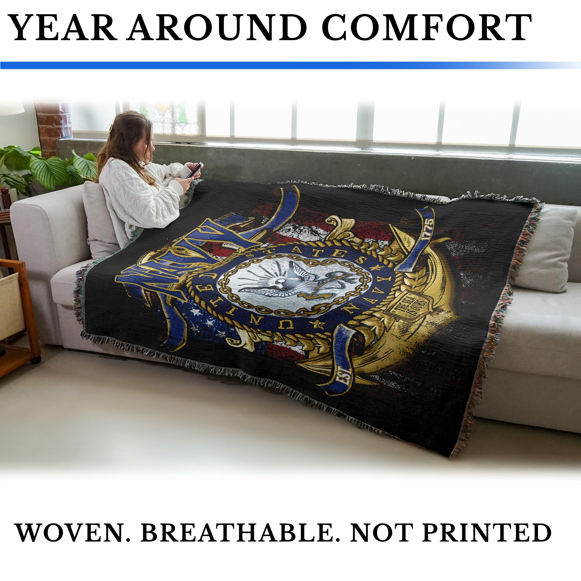 Pure Country Weavers A Majestic Slumber at Mt. Rainier Blanket by Kurt C Burmann - Gift Cotton Tapestry Throw - Made in The USA - 72 x 54