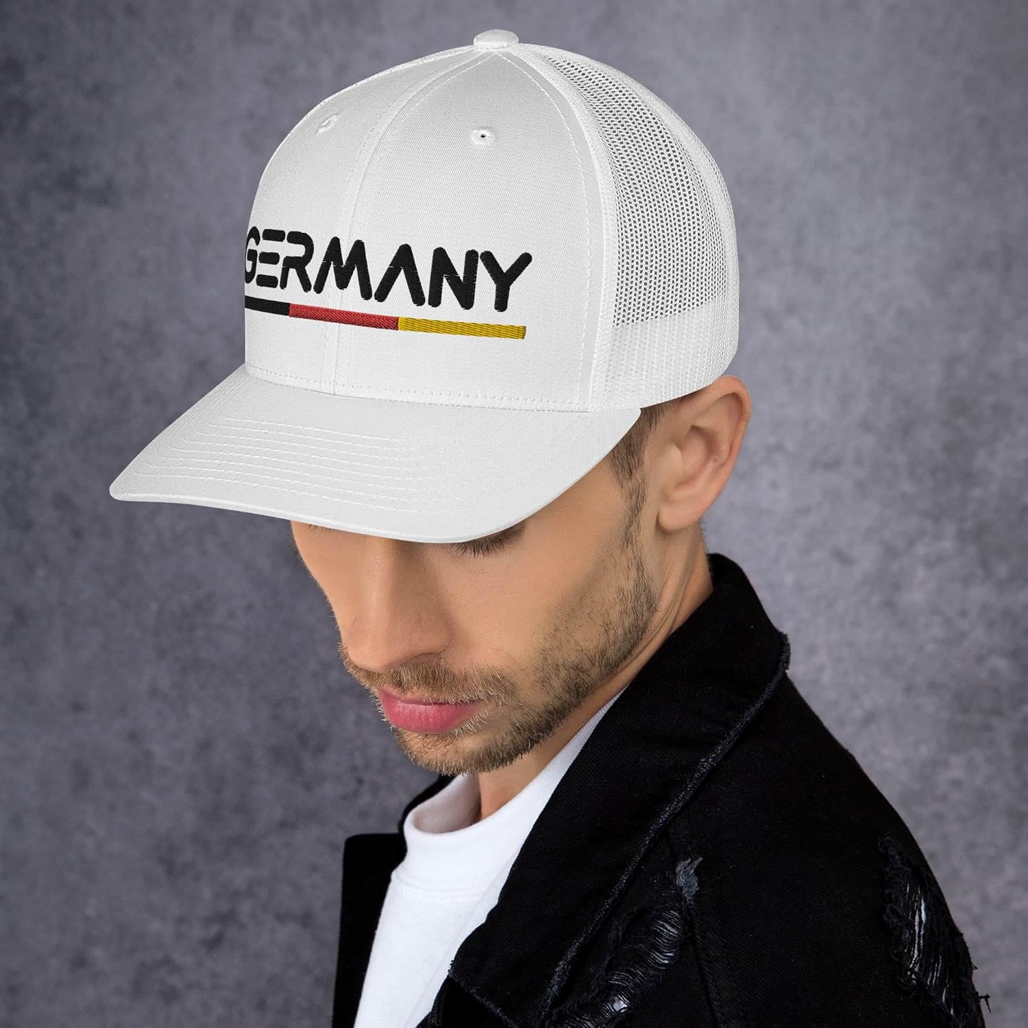 Minimal Germany Flag Trucker Hat Mesh Germany Trucker Cap