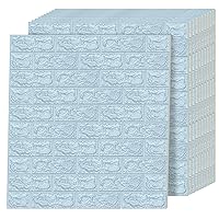 Vista 18 de Art3d - Juego de 5 paneles de pared de espuma, 29 pies cuadrados, azul