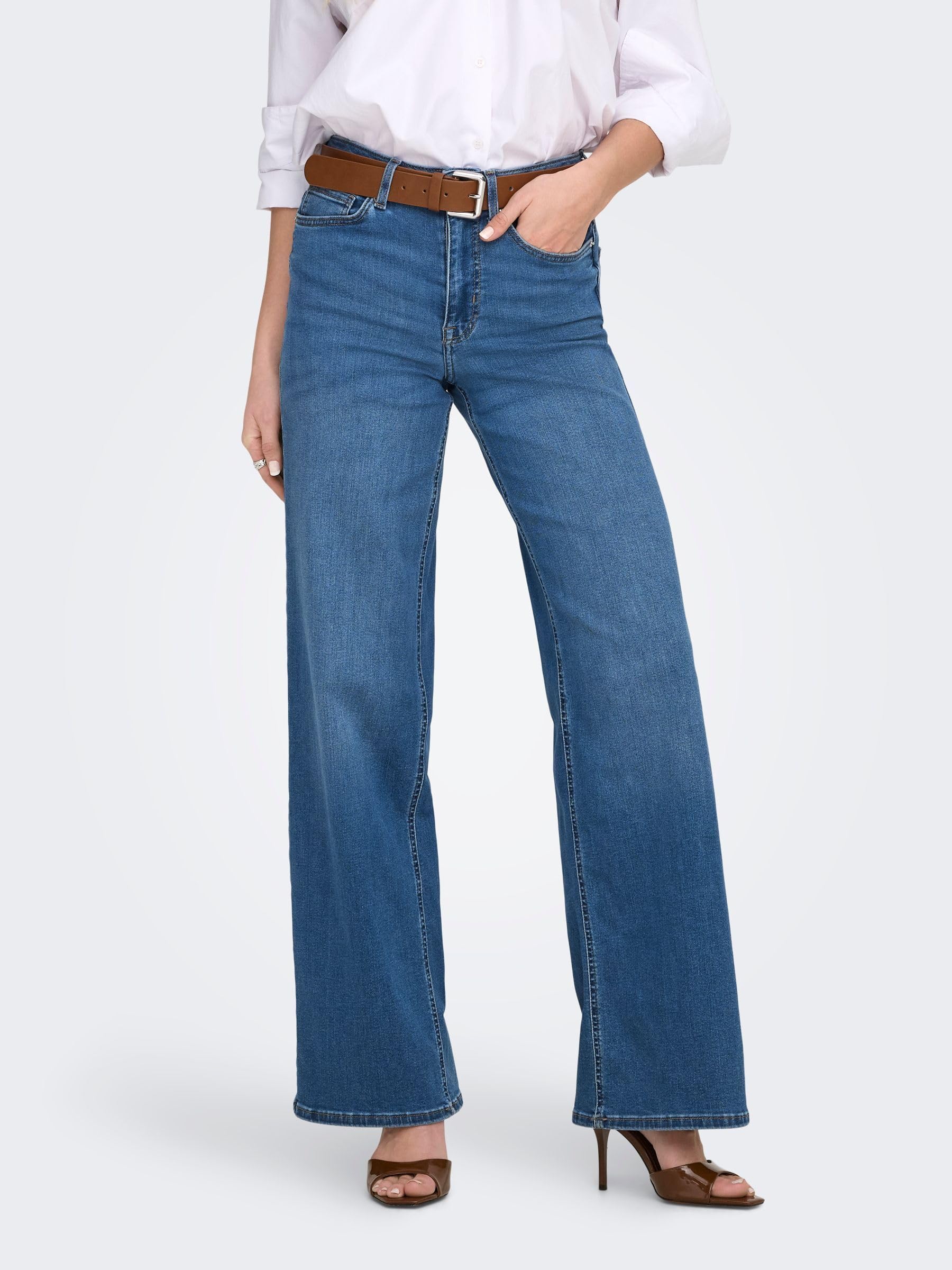 ONLY Wide Fit Jeans ONLMADISON High Waist Wide Leg Fit Jeans