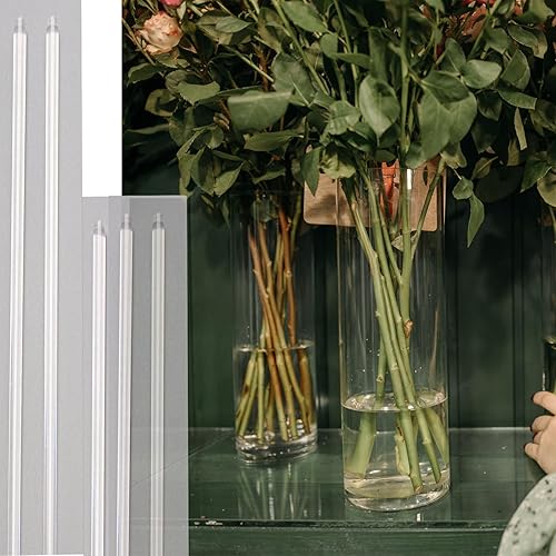 Miniatura 4 de 30 estacas acrílicas de 18 pulgadas para plantas de jardín, estacas transparentes para orquídeas, palos transparentes para plantas, estacas de