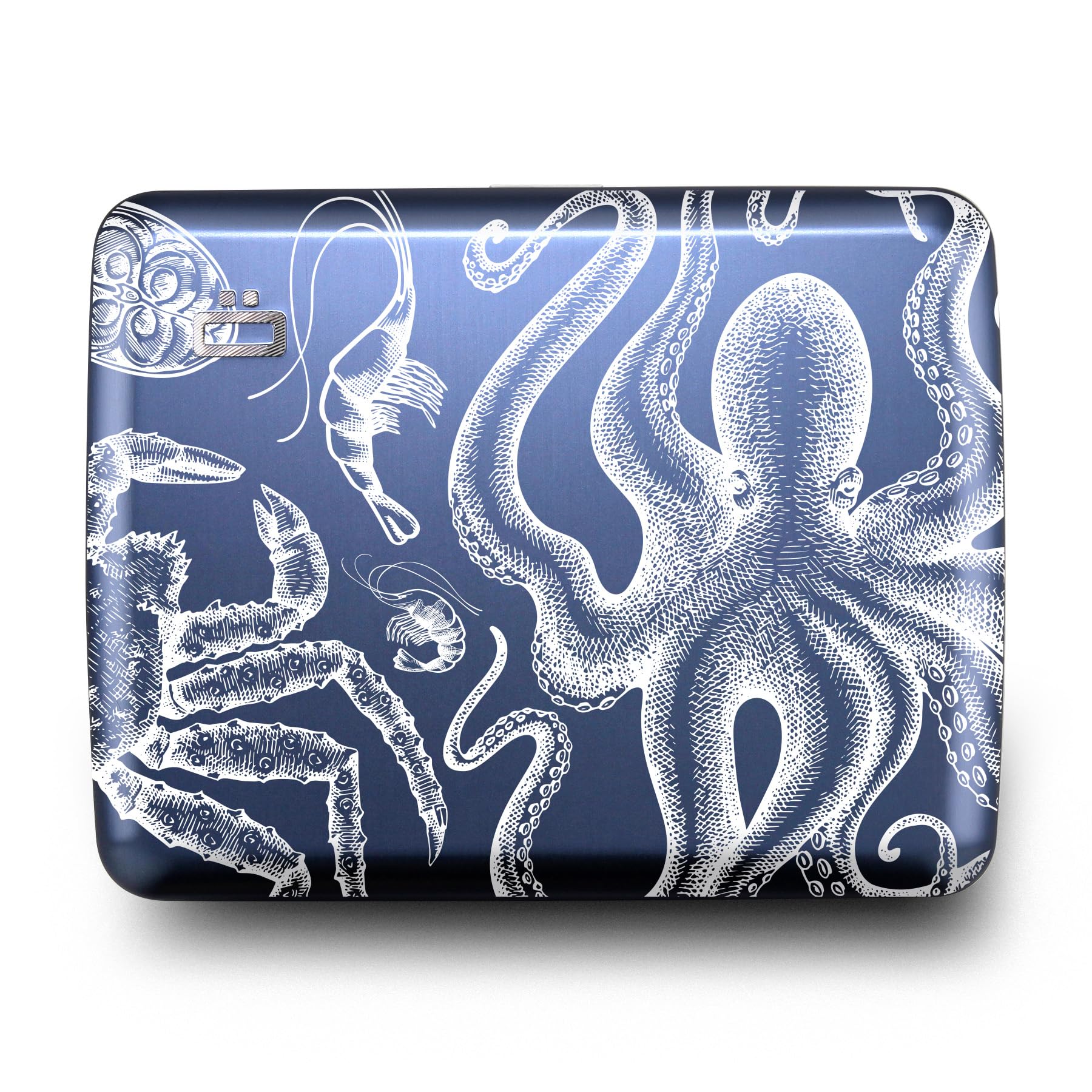 Aluminum Wallet, Large Capacity with Metal Lock, RFID Protection Against Fraud and demagnetization, Smart Case Oslo Large Model