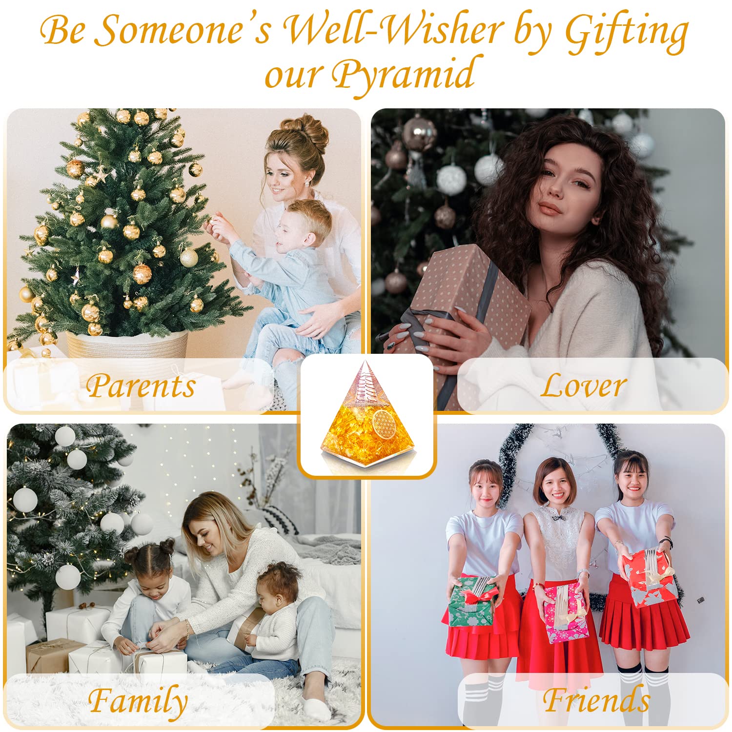 Citrine Orgonite Pyramid - Image 6