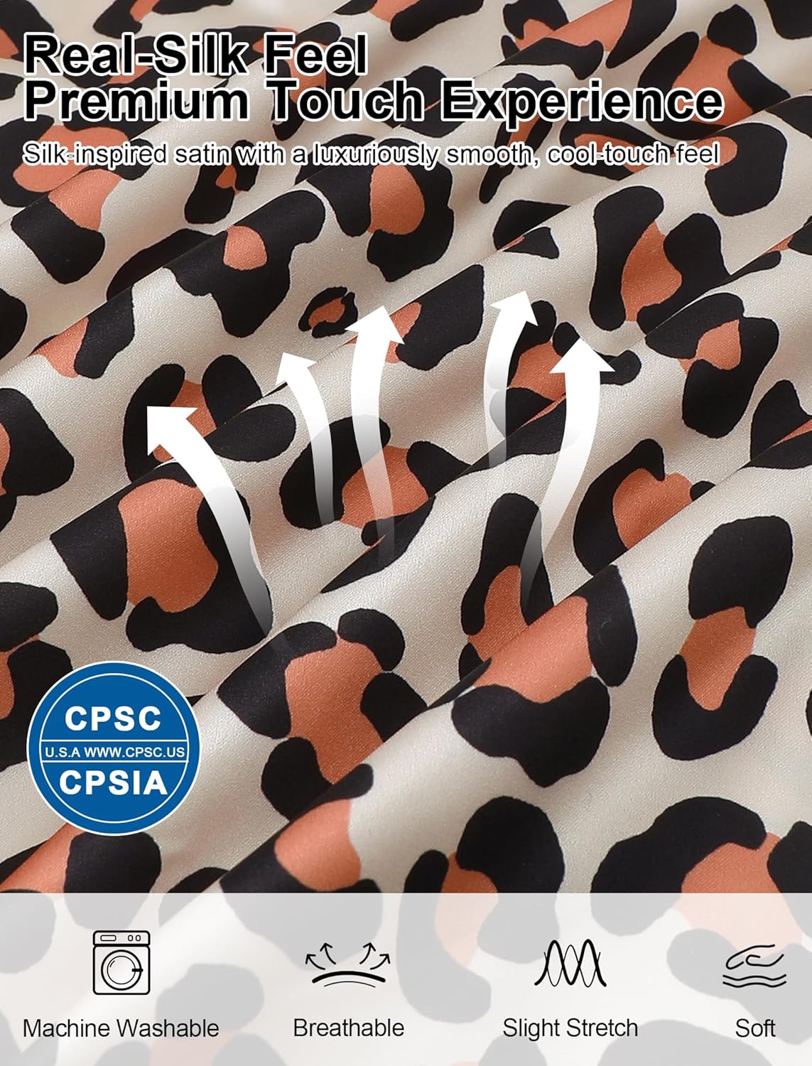 Mikrdoo Girls Pajamas 2 Piece Summer Soft Silk Satin Short Sleeve Pajama Set Cute Pjs Sleepwear for Kids Size 6-16 Years - Image 6