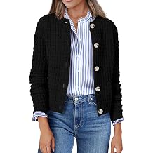 Zeagoo Womens 2026 Fall Cardigan Sweaters Long Sleeve Knit Cropped Jackets