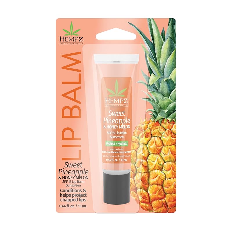 Hempz SPF 15 Lip Balm, Sweet Pineapple & Honey Melon,.44 oz.