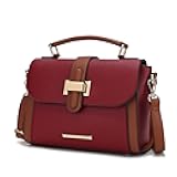 Satchel for Women - Vegan Leather Shoulder Bag With Top Handle, Crossbody Handbag Purse By Mia K