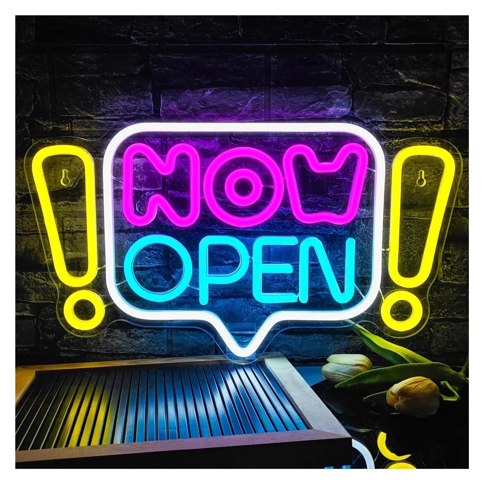 LEMST Signs Lamp Neon Open Neon Sign for Business Window Open Signs for Business Window Bar Salon Coffee Restaurant 40x23.5cm