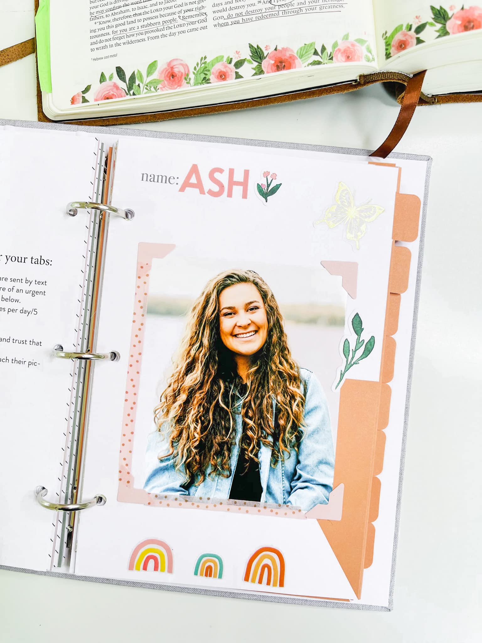 Coffee & Bible Time Prayer Journal for Women & Men, Refillable Binder with Ideas & Prompts, Praise, Confess, Thank & Ask God, 12 Tabs, 4 Pocket Folders & 50 Printed Pages, 7.25" x 9.25" - Image 9