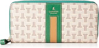 Lanvin Collection 65-6515 Feria Purse Wallet for Women, Light Brown/Green
