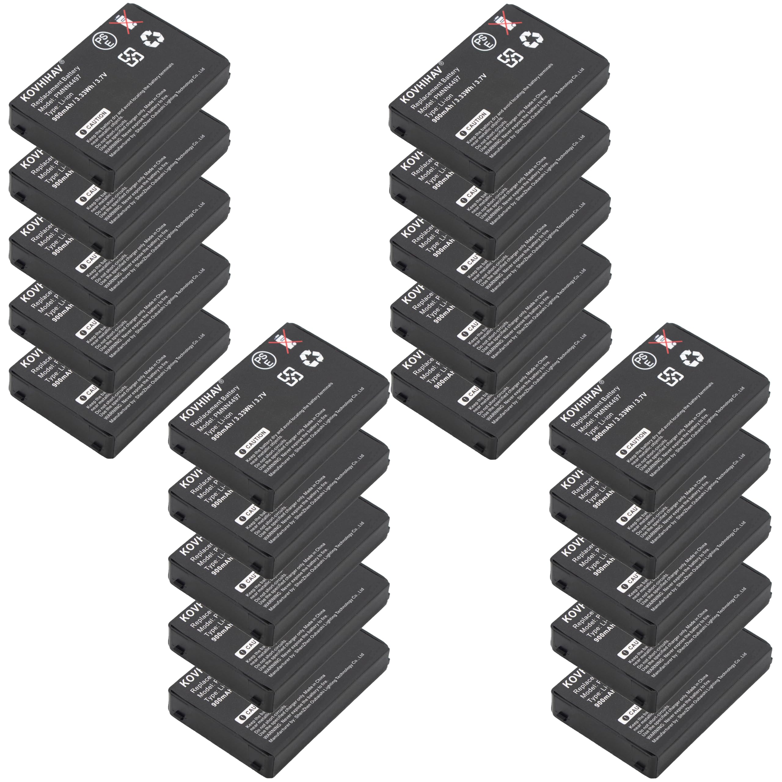 BUSFUIVA (20-Pack) Replacement Battery for Motorola SNN5571B BAT56557 56557 CLS1110 CLS1410 Vl50 CLS1100 CLS1114 CLS1450CB CLS1450CH VL120 CLS1415 CLS1450 CLS1000 PMNN4497/A/AR HCNN4006/A HCLE4159B