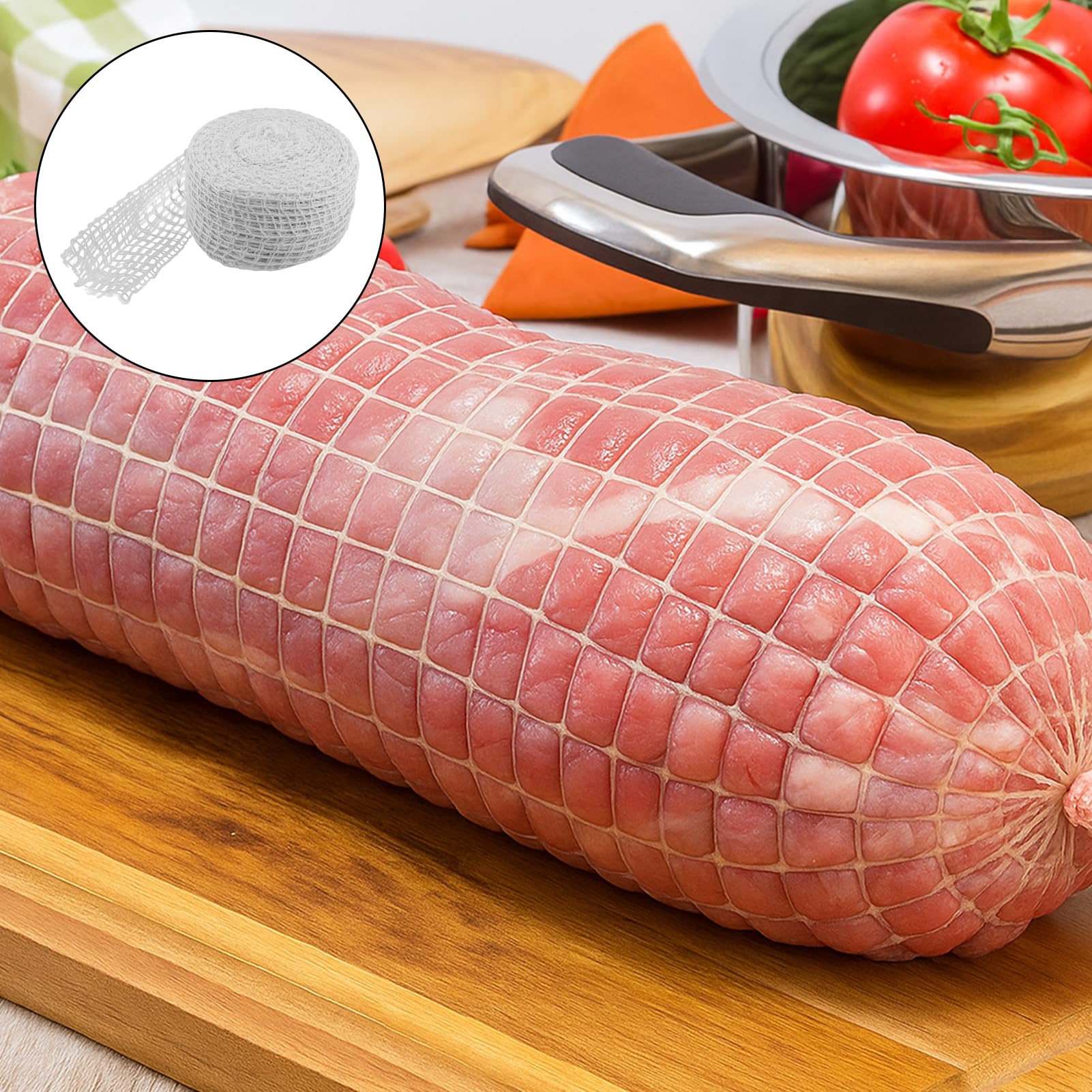 Sac A Viande Filet Charcuterie Sechage,Filet Alimentaire Pour Roti 5m,Sac Filet Pour Jambon Alimentaire