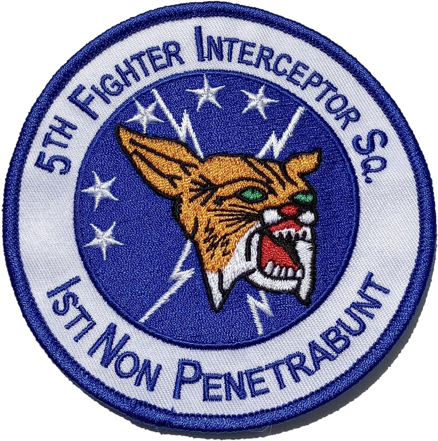 5th Fighter Interceptor Squadron Patch – 4 Inch, Plastic Backing, Cold War Air Defense Command Heritage Patch – Veteran Owned