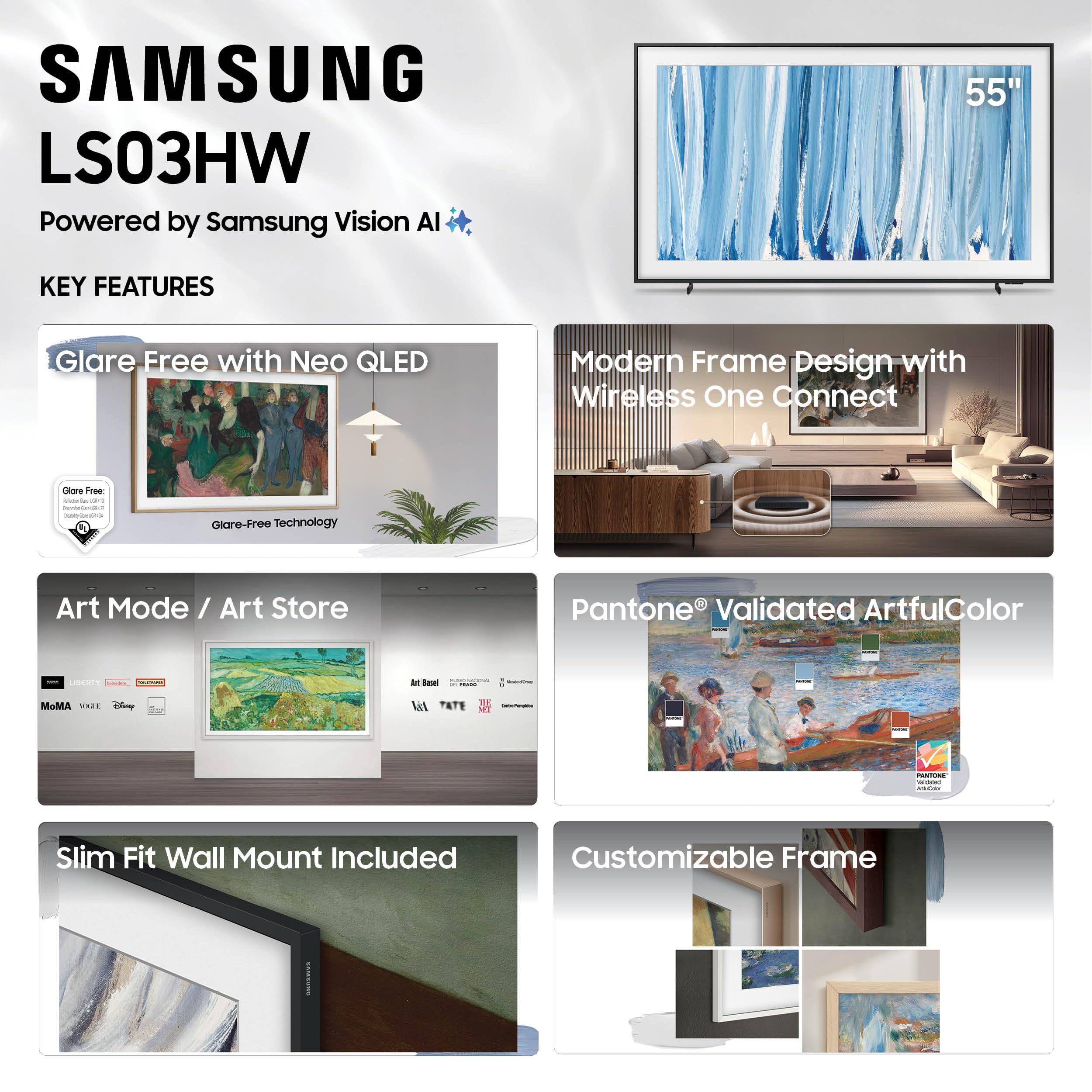 Amazon | Samsung 55インチ クラス ザ フレーム プロ LS03HW シリーズ