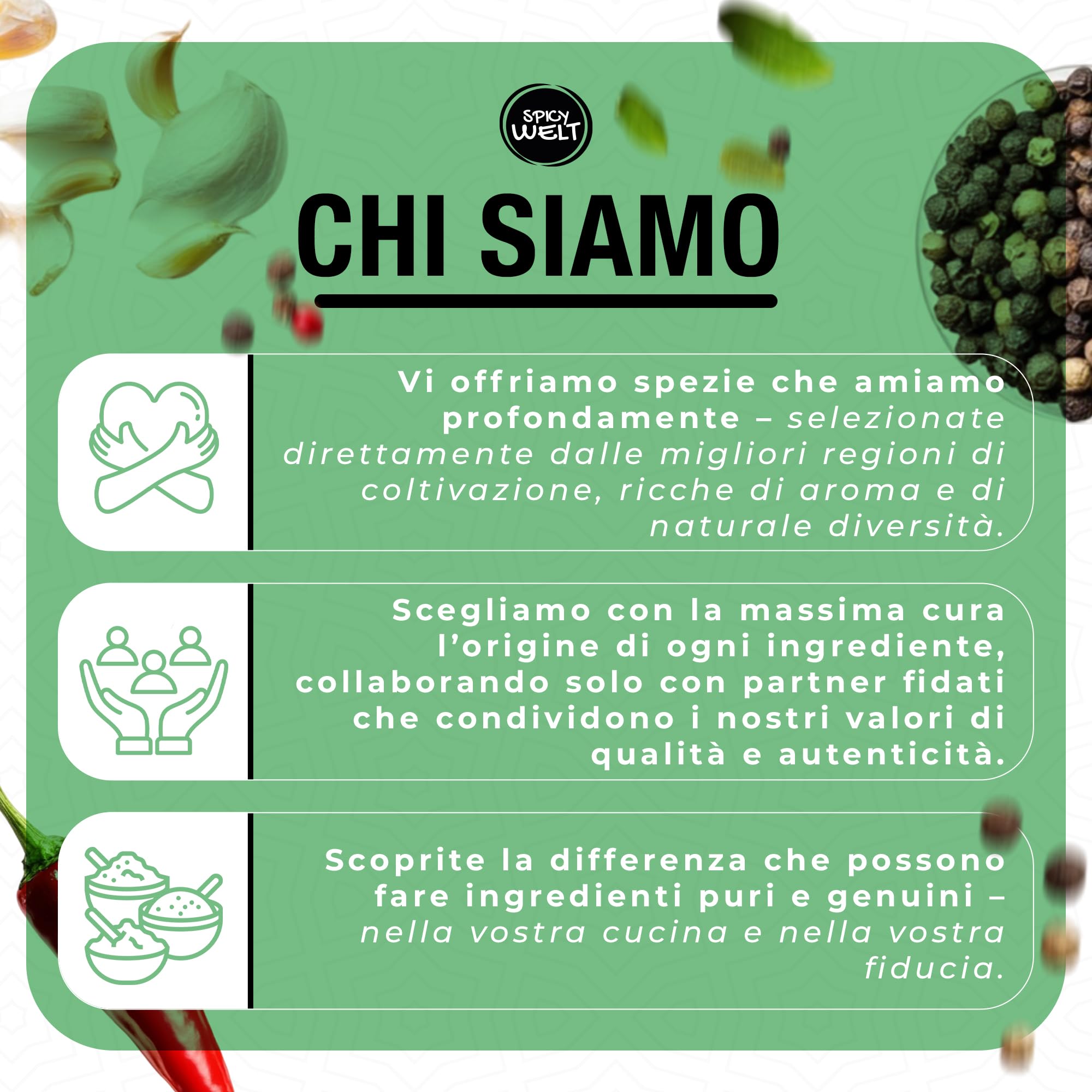 Spicy Welt Pepe Nero in Grani (1kg) – Pepe Intero da Macinare per Pasta, Carne, Marinature e Salse | Gusto Intenso e Pungente | 100% Naturale, Senza Additivi
