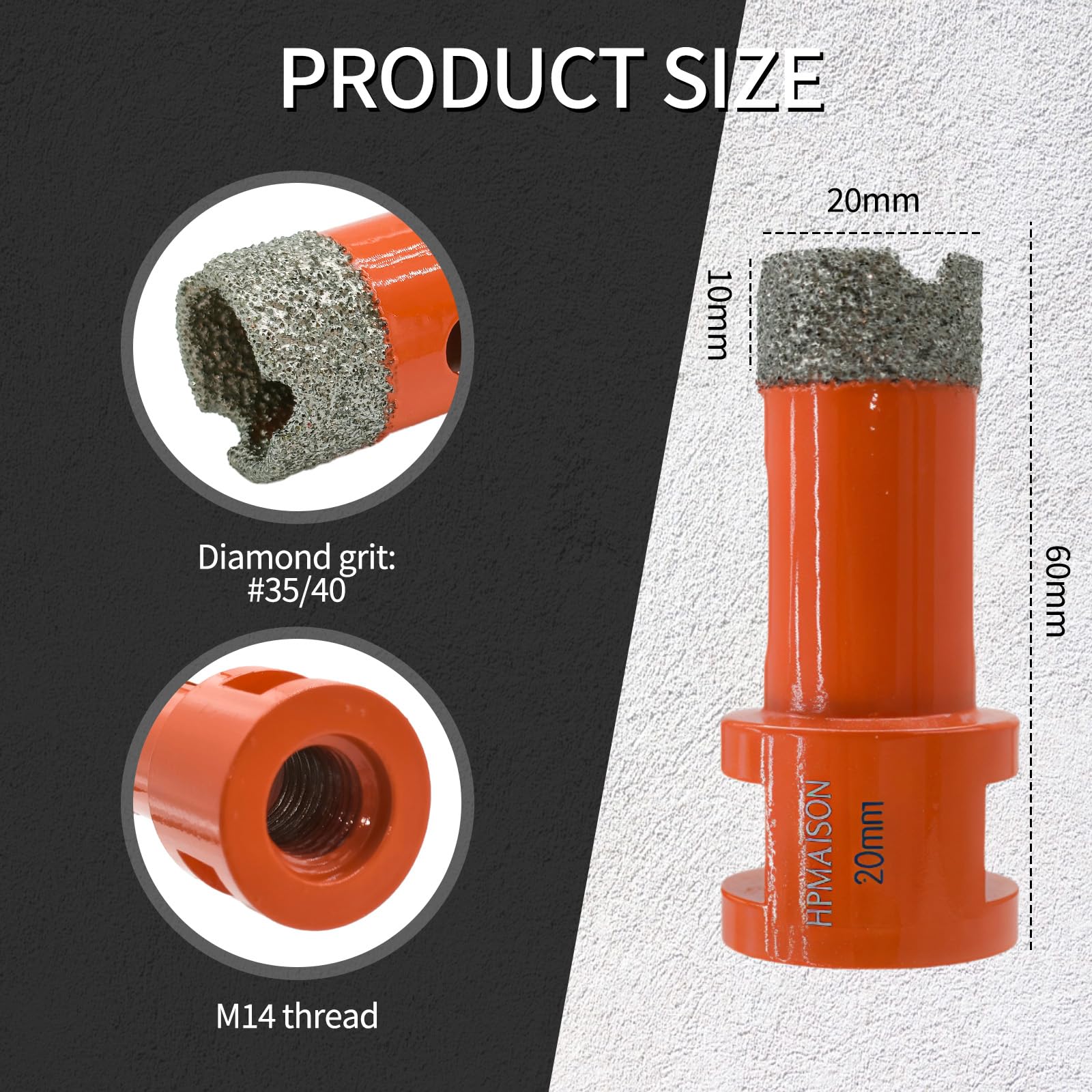HPMAISON 20mm Diamond Drill Bits - Image 2
