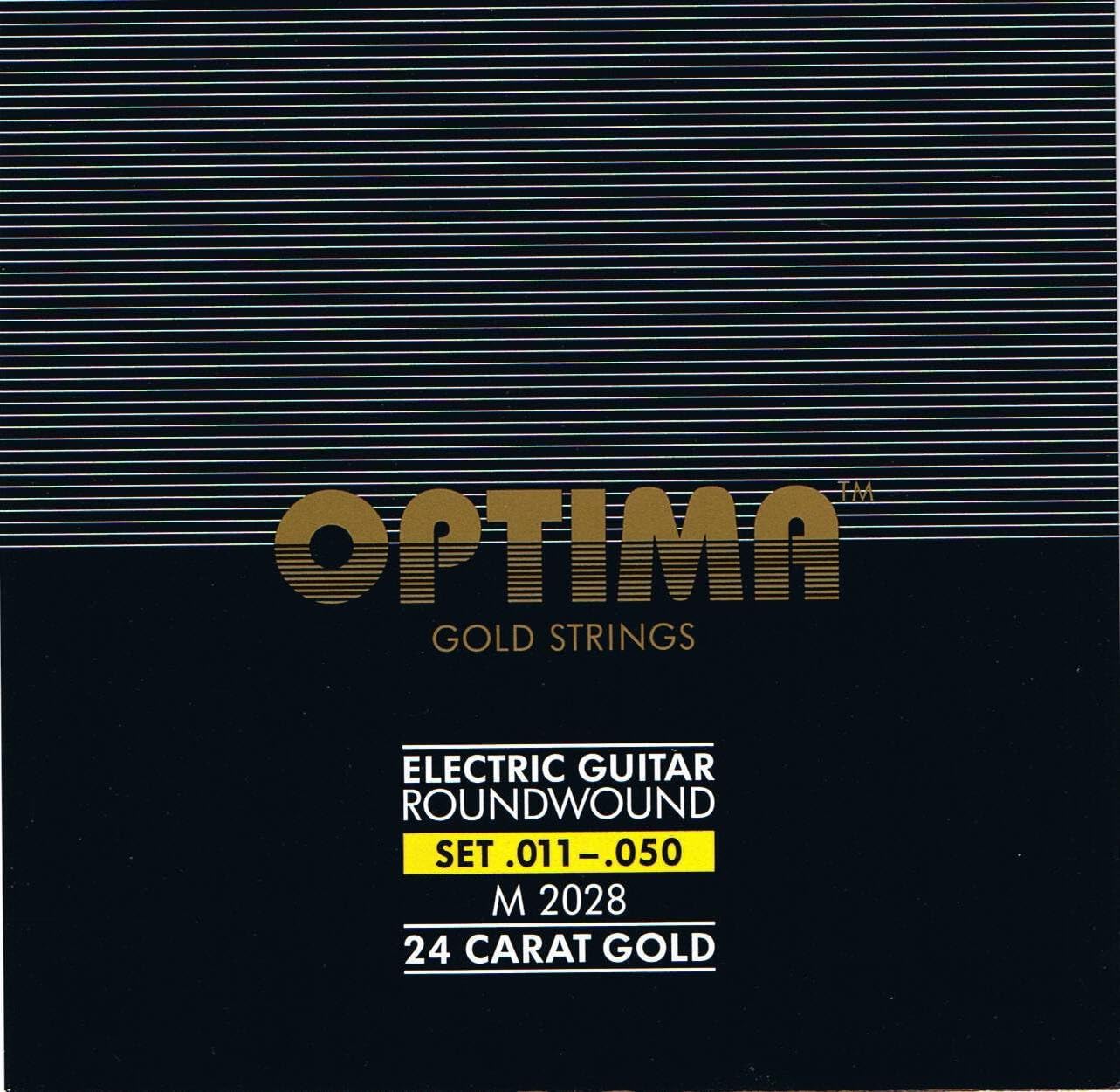 Optima 24 K Gold Plated Electric Guitar Strings .011-.050