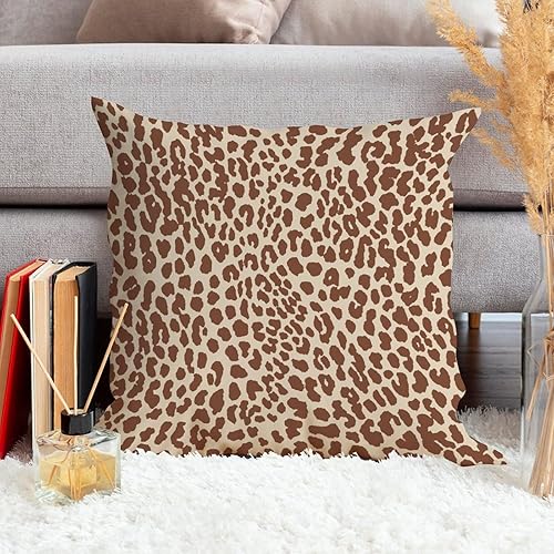 Vista 141 de Funda de cojín decorativa con estampado de guepardo verde peridoto para sofá, funda de almohada verde crema con estampado de leopardo a cuadros