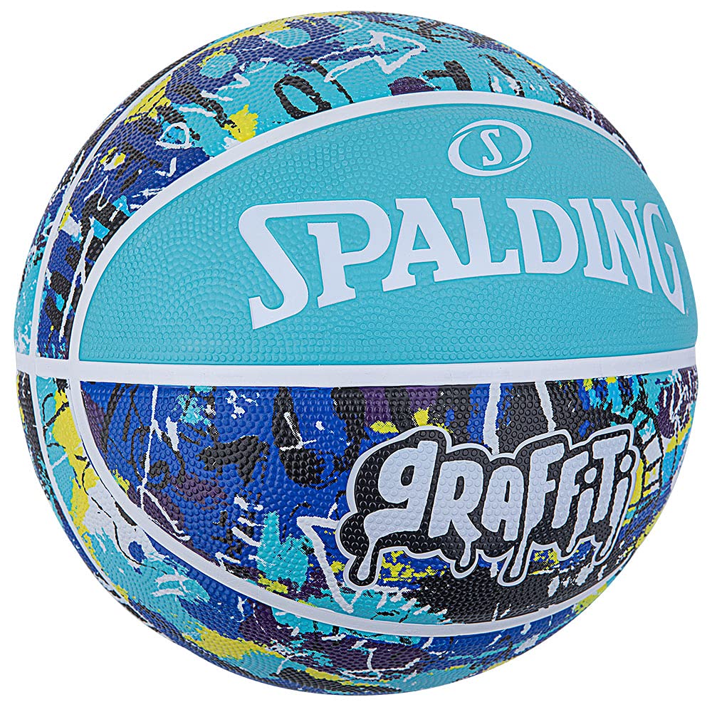 Spalding 84-529J Graffiti Blue No. 6 Ball Basketball Basket