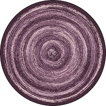 Joy Carpets Feeling Fun 13'2" Round Area Rug in Color Purple