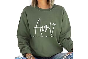 Women's Auntie Crewneck Sweatshirt: Comfort and Style in Every Stitch