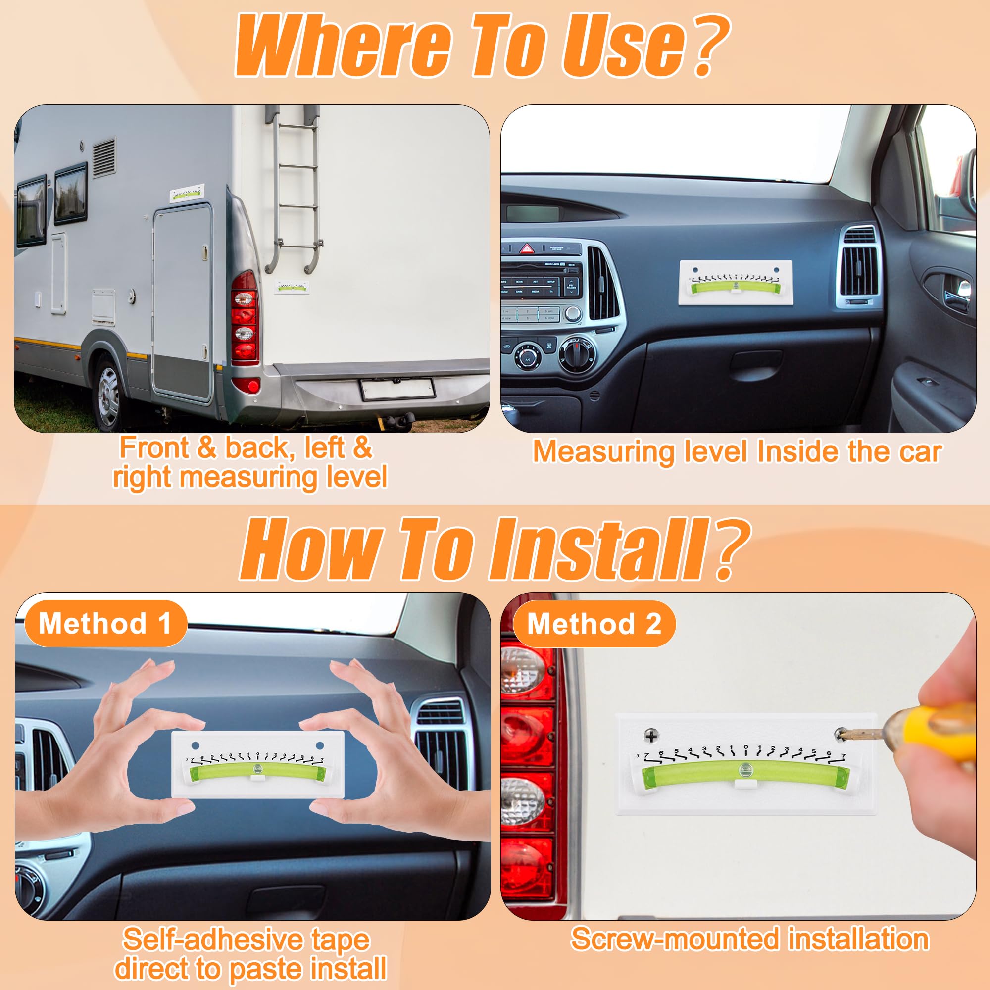 RV Level Bubble - Level Your Camper! -5