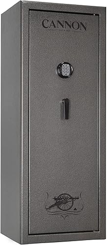Cannon - Caja fuerte ignífuga para armas de 30 minutos, grande, resistente al fuego, para 20 pistolas largas y 4 pistolas con cerradura electrónica,