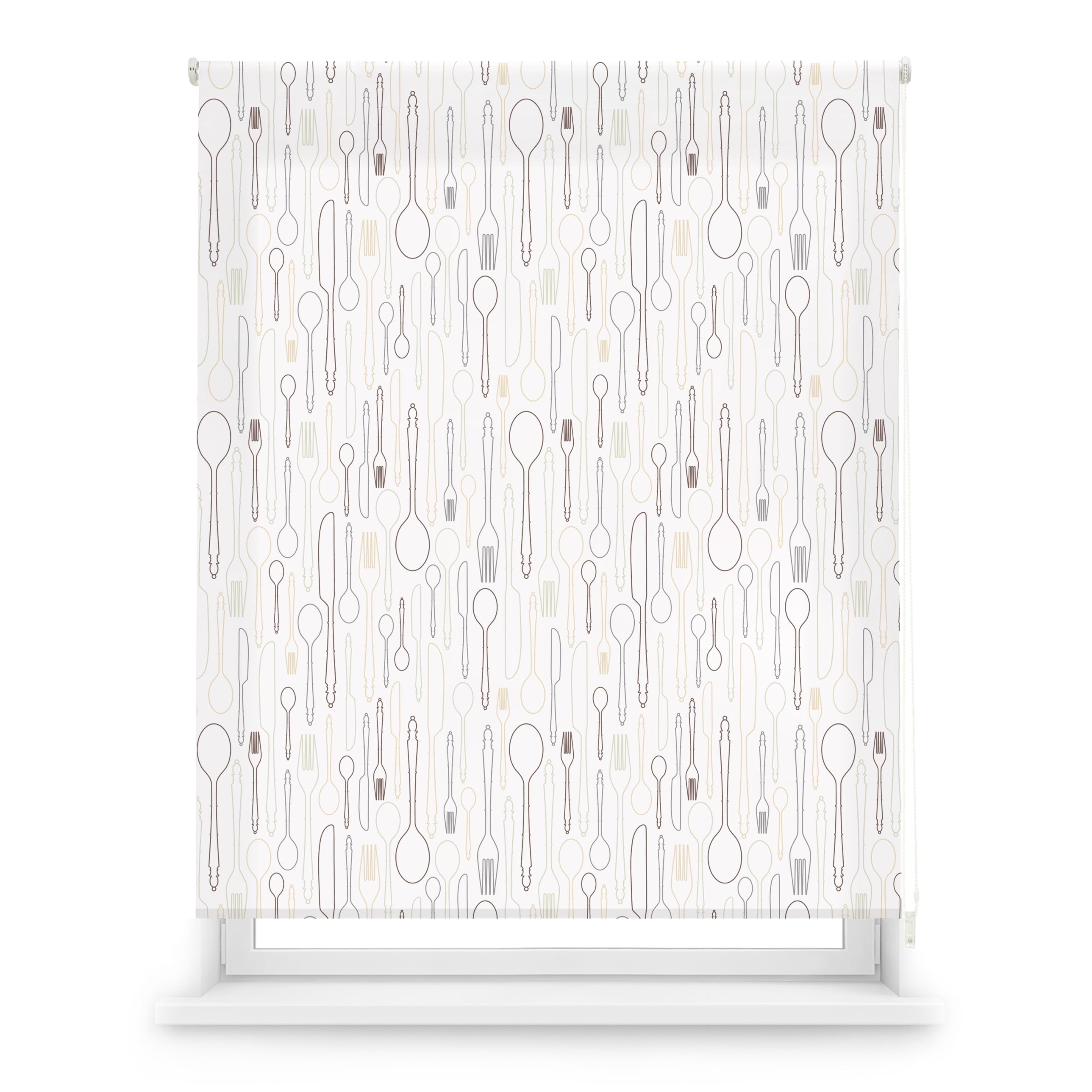 Blindecor Digital | Estor Enrollable Translúcido Estampado |Familia Cocina| Modelo C-CUBERT | 130 x 180 cm (Ancho por Alto) Tamaño de la Tela 126 x 175 cm | Estores para Ventanas