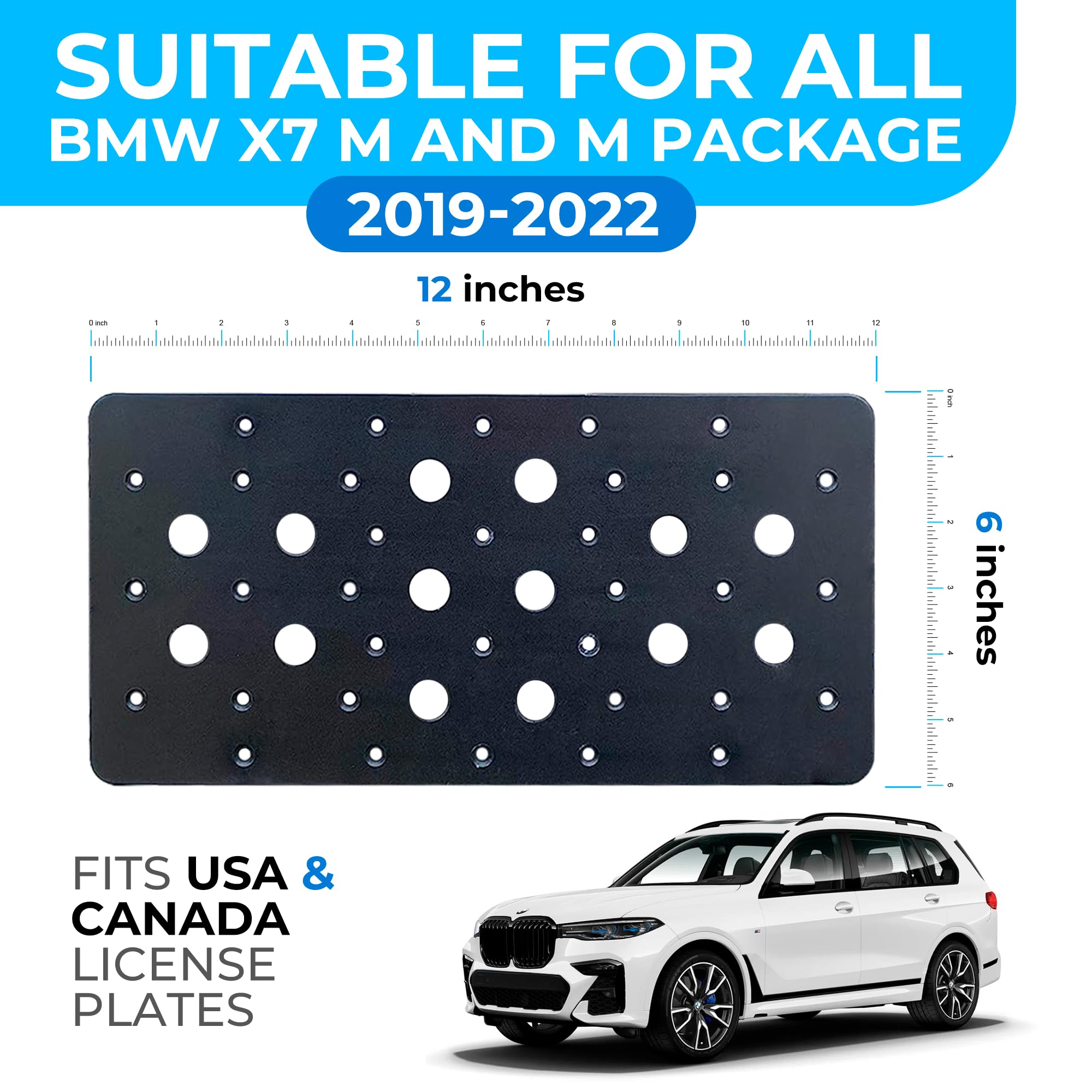 Licence Plate Cover M Logo License Plate Frame – 2-Pack For BMW X1-X7, 1-7, M1-M4 Models Car License Plate Holder - Foto 11