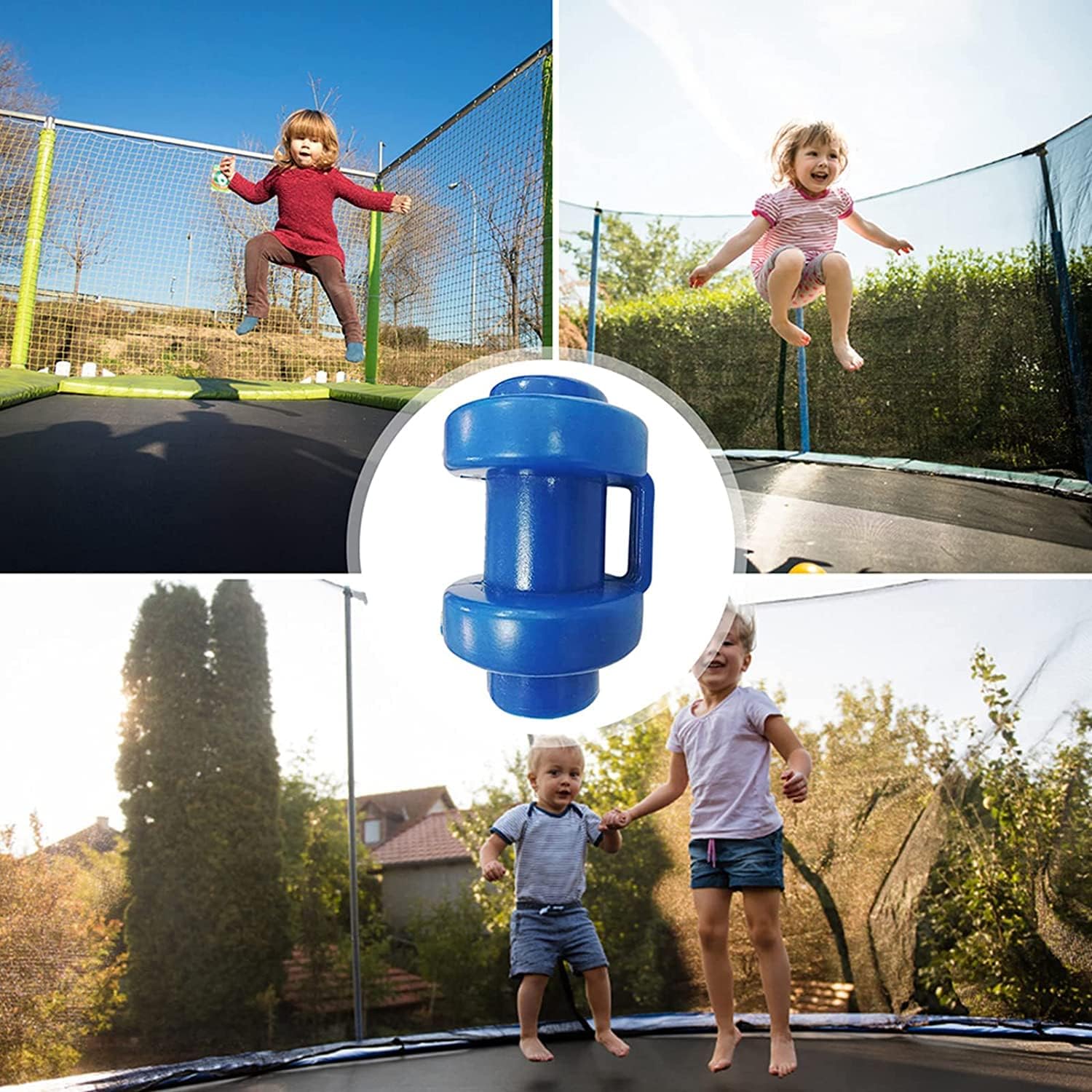 25 mm zaślepki do trampoliny, 8 sztuk zaślepek do trampoliny, elastyczne części zamienne do trampoliny, do prętów siatkowych trampoliny, odporne na warunki atmosferyczne