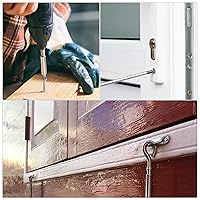 Vista 5 de uxcell Tornillos blancos ST2x4mm Tornillos autorroscantes, 100 tornillos Phillips de cabeza plana para madera para carpintería