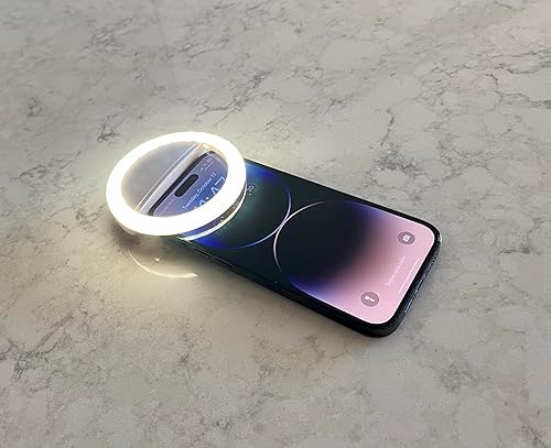 Miniatura 6 de Luz de anillo para selfie, luz de relleno de selfie portátil recargable con 36 LED para iPhoneAndroid, fotografía, cámara, video, 3 modos de luz