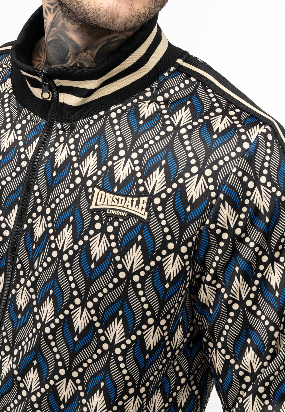 Lonsdale M?ski dres treningowy w?ski krój RENDALE, wielokolorowy, L, 117573, wielokolorowy, L