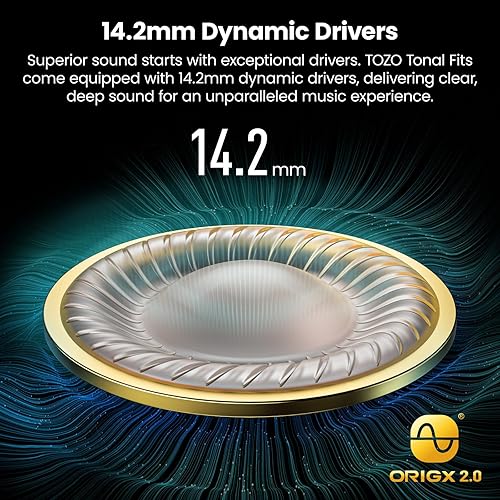 Miniatura 3 de TOZO Auriculares inalámbricos T21, auriculares Bluetooth 5.3, Sem in Ear con doble micrófono con cancelación de ruido, IPX8 impermeable,