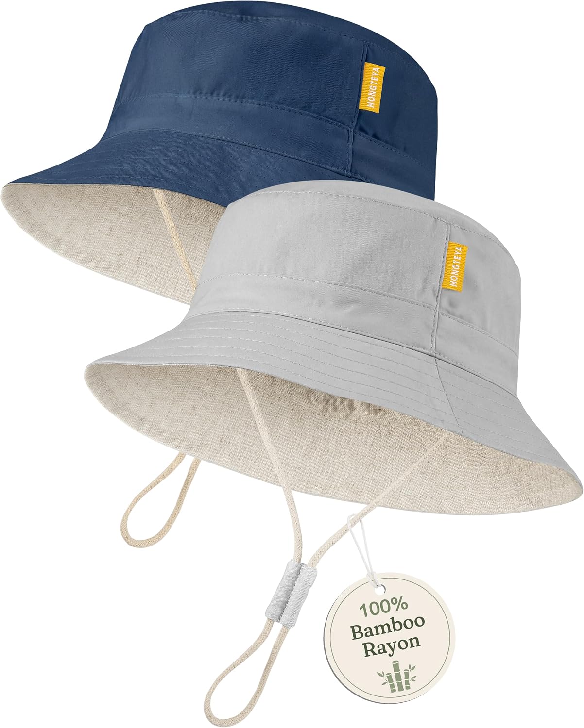 Baby Sun Hat for Toddler Kids Bamboo Rayon Bucket Hat Summer Beach Sun Protection Baby Hats for Boys Girls