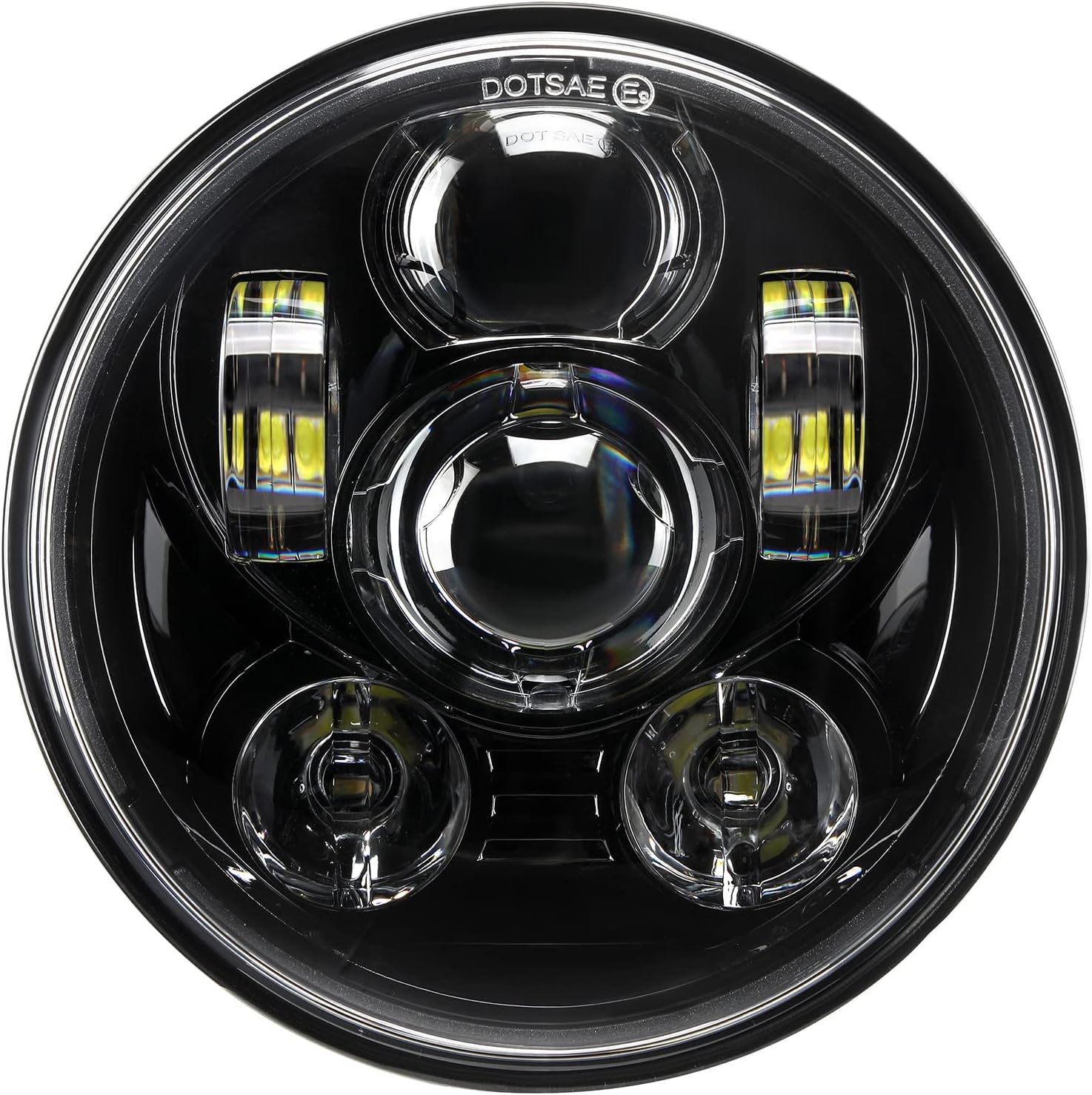 5-3/4 5.75 inch LED Headlight Compatible with Harley Davidson