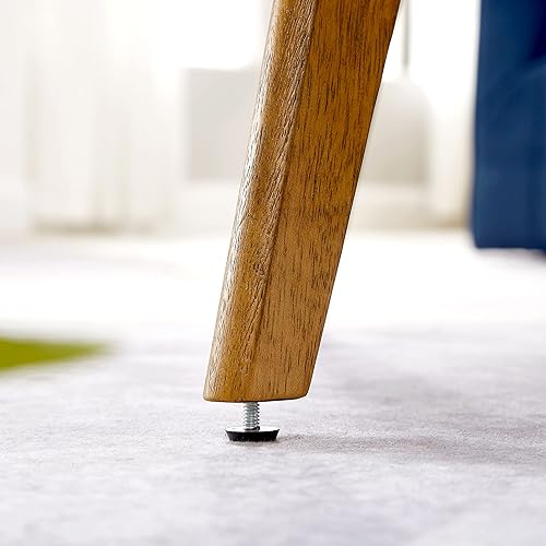 Miniatura 4 de Gexpusm Juego de 2 mesas auxiliares redondas de madera, mesa auxiliar de madera maciza de granja y mesa auxiliar para sala de estar, juego de mesa 2