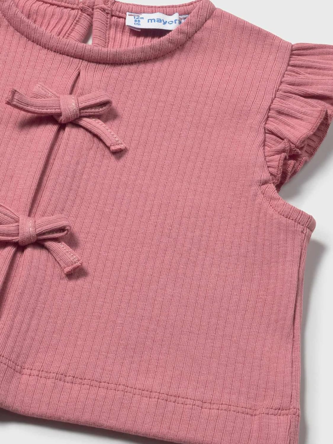 Mayoral Rib Knit top for Baby-Girls Blush