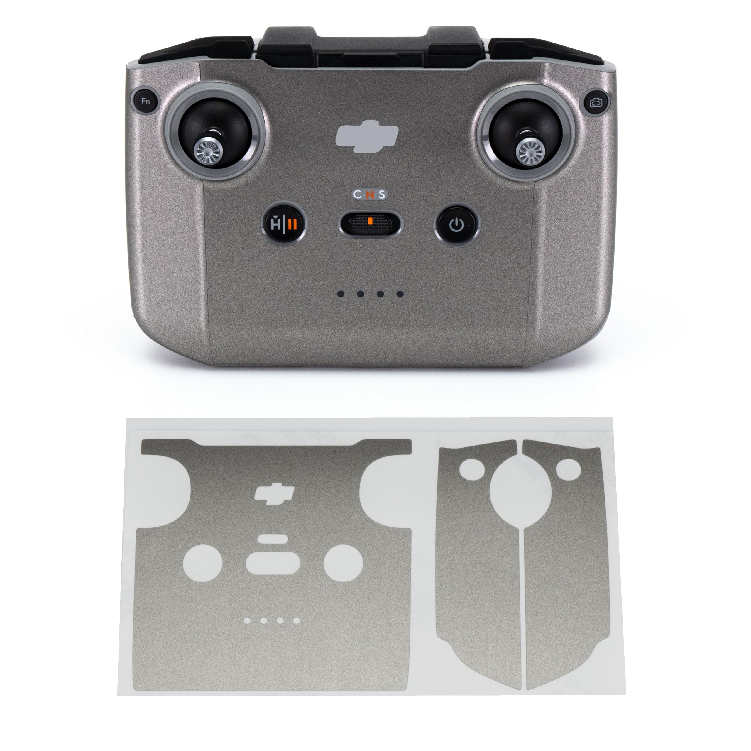 WRAPGRADE Skin Stickers Compatible with DJI RC-N2/N3 (Titanium)
