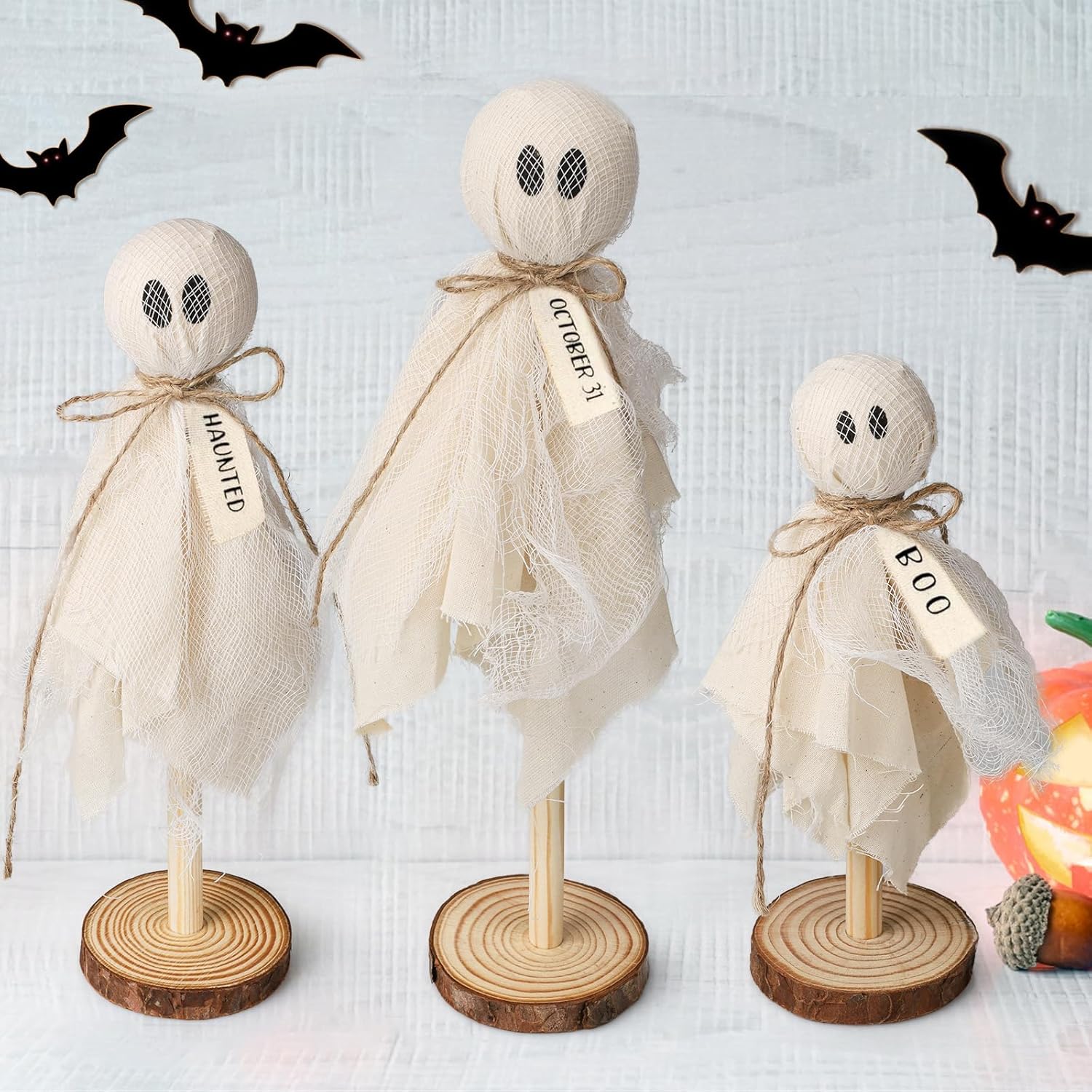 Halloween Decorations Indoor, Set of 3 Primitive Halloween