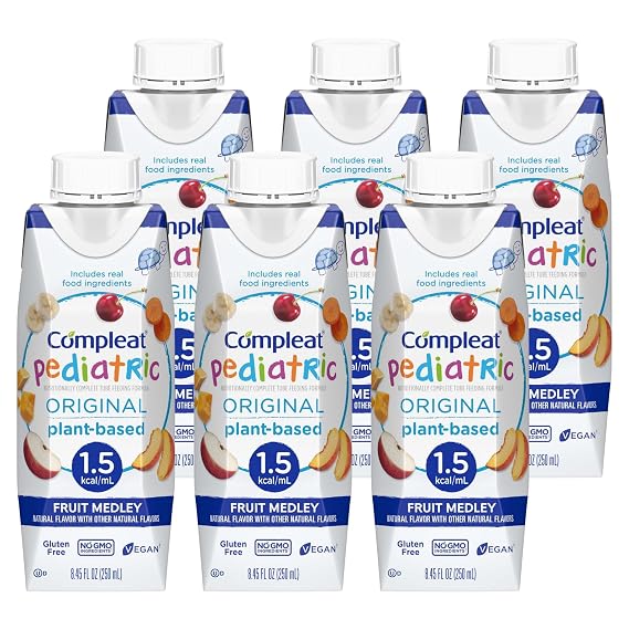 Compleat Original 1.5 Pediatric Tube Feeding Formula Fruit Medley Flavor 250 mL Carton 24 Ct