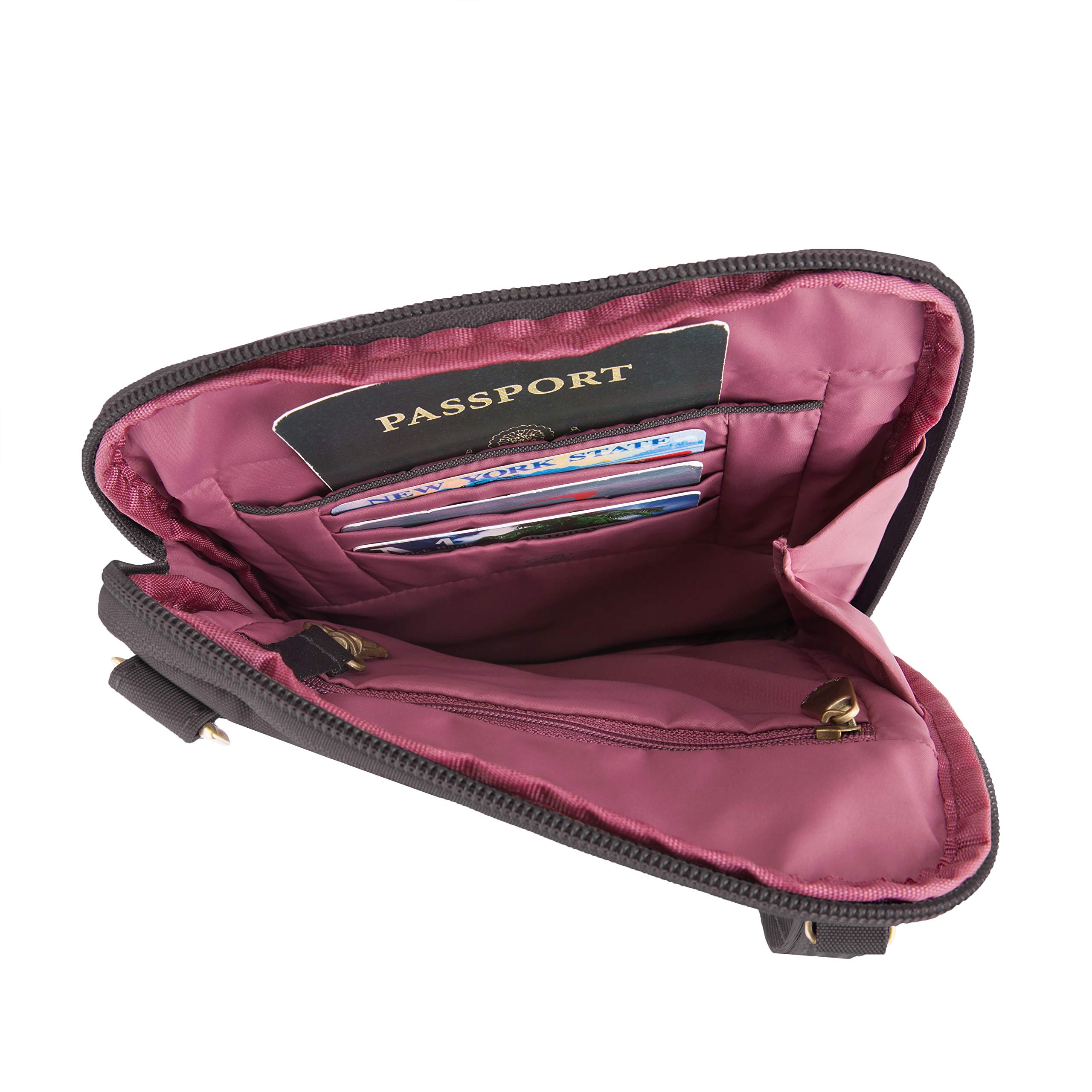 Travelon torba na ramię do podróży Kobiety Travelon Anti-theft Signature Quilted Slim Pouch (1 w zestawie)