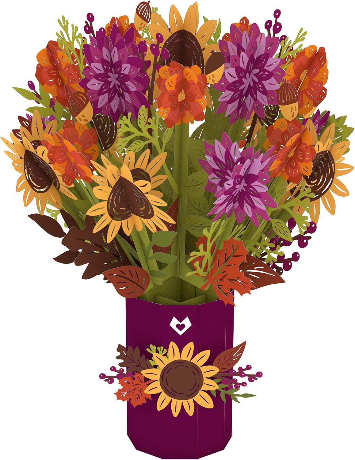Lovepop Sunflower Paper Bouquet - 3D Pop Up Paper Flowers, Birthday Pop Up Card, Card for Mom, Card for Wife, Anniversary Pop Up Card, 3D Paper Flower Bouquet