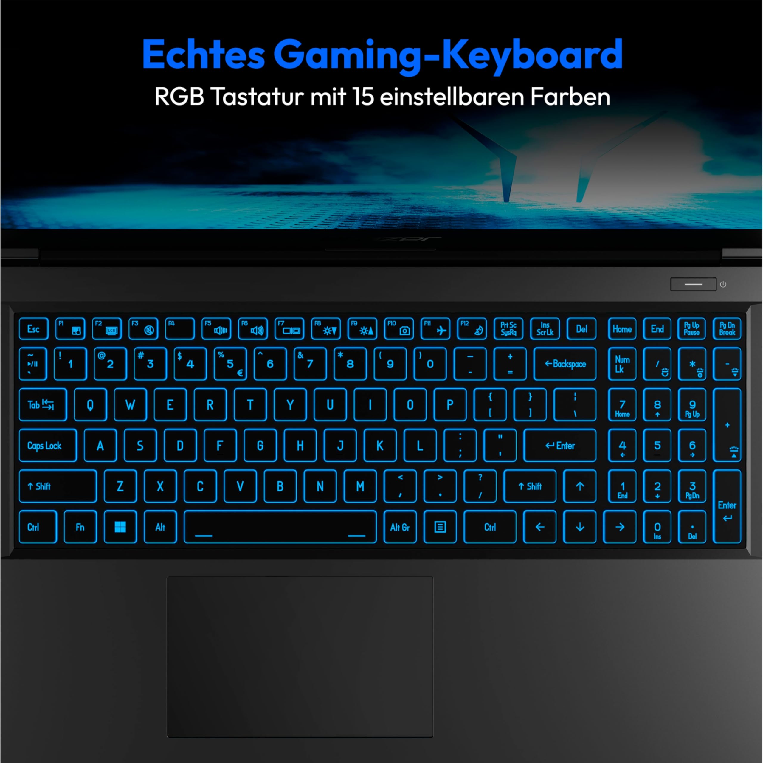 ERAZER Crawler E30e 39,6 cm (15,6 Zoll) Full HD Gaming Laptop (Intel Core i5-12450H, 8GB DDR4 RAM, 512GB PCIe SSD, GeForce RTX 2050 4GB GDDR6 VRAM, ohne OS)