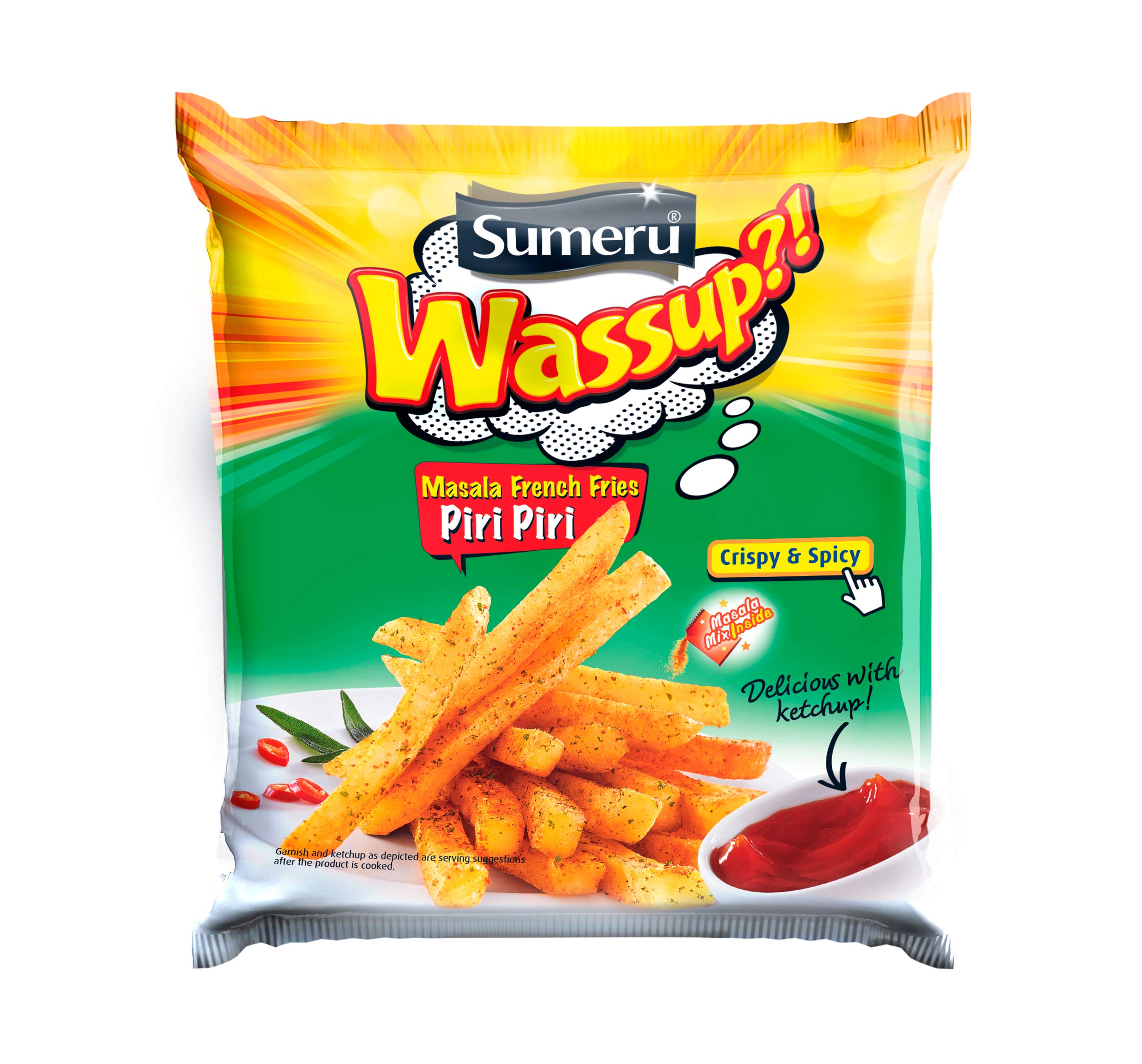 Sumeru Ready to Cook Piri Piri Masala French Fries, 400 g Pack