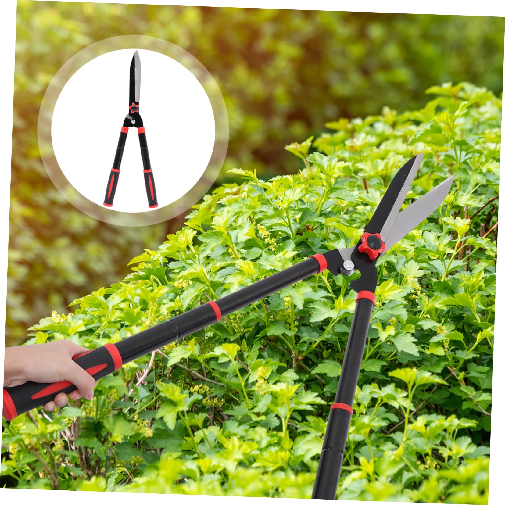 UKCOCO Cesoi Per Siepi Manuali Cesoie Da in Acciaio Impugnature Ergonomiche in Gomma Antiscivolo Utensili Per Potatura Degli Alberi Del