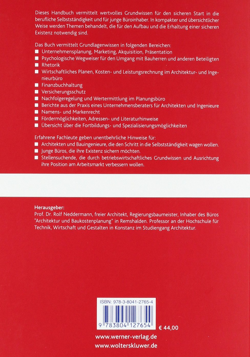 Handbuch der Existenzgründung für Architekten und Ingenieure
